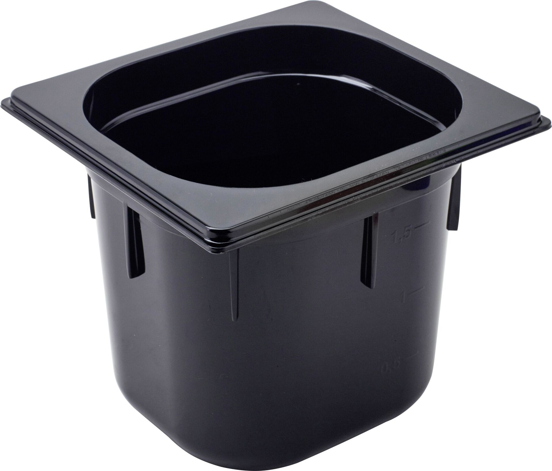 GN Behälter 1/6 Polycarbonat schwarz T: 150mm